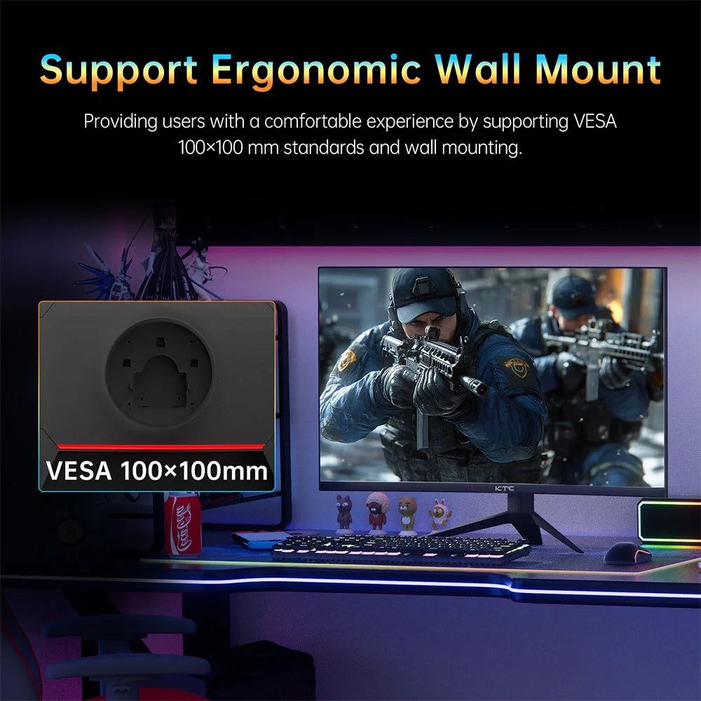 KTC H32S17 Gaming Monitor 32-inch 2560x1440 QHD 180Hz HVA Curved 1500R 300cd/m2 Brightness, 125% sRGB, 1ms(MPRT) Response Time