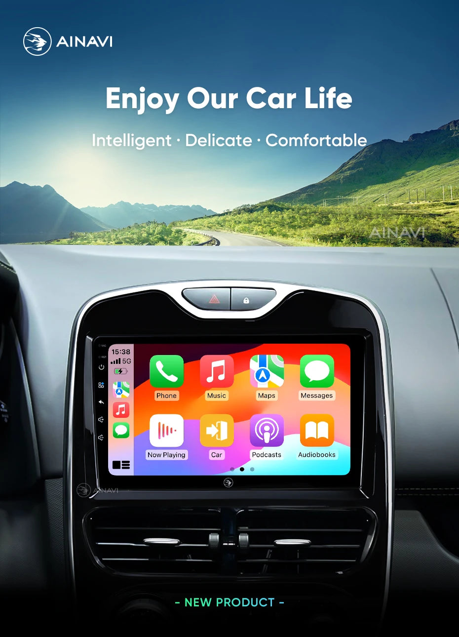 Ainavi Car Radio For Renault Clio 4 2012 2013 2014 2015 2016 2017 2018 Wireless Carplay Android Auto Multimedia 2 Din autoradio