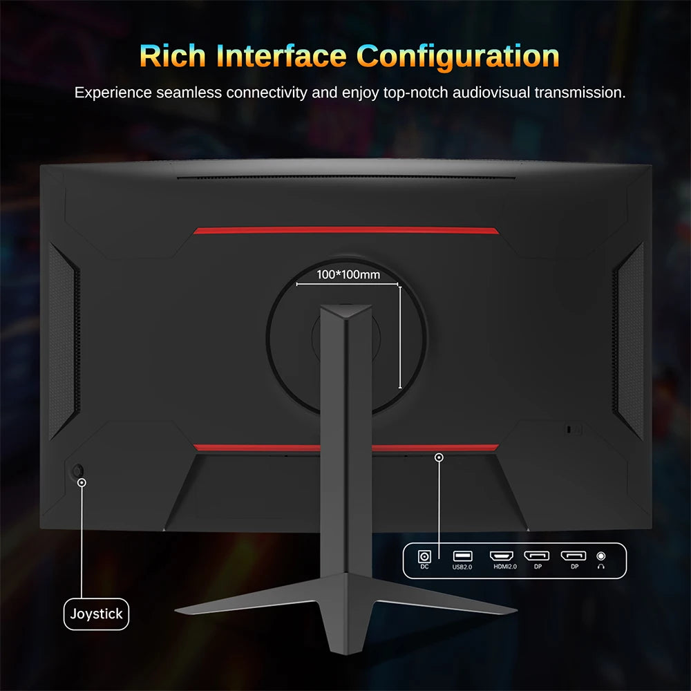 KTC H32S17 Gaming Monitor 32-inch 2560x1440 QHD 180Hz HVA Curved 1500R 300cd/m2 Brightness, 125% sRGB, 1ms(MPRT) Response Time