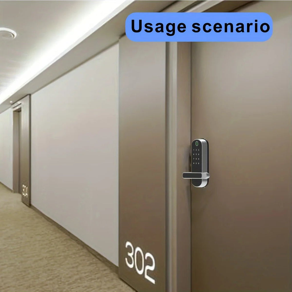 Smart Fingerprint Door Lock App Remote Control Keyless WIFI Digital Touchscreen Lock NFC IP67 Waterproof with 2 IC Cards - Teknovara Innovation HubSmart Fingerprint Door Lock App Remote Control Keyless WIFI Digital Touchscreen Lock NFC IP67 Waterproof with 2 IC Cards