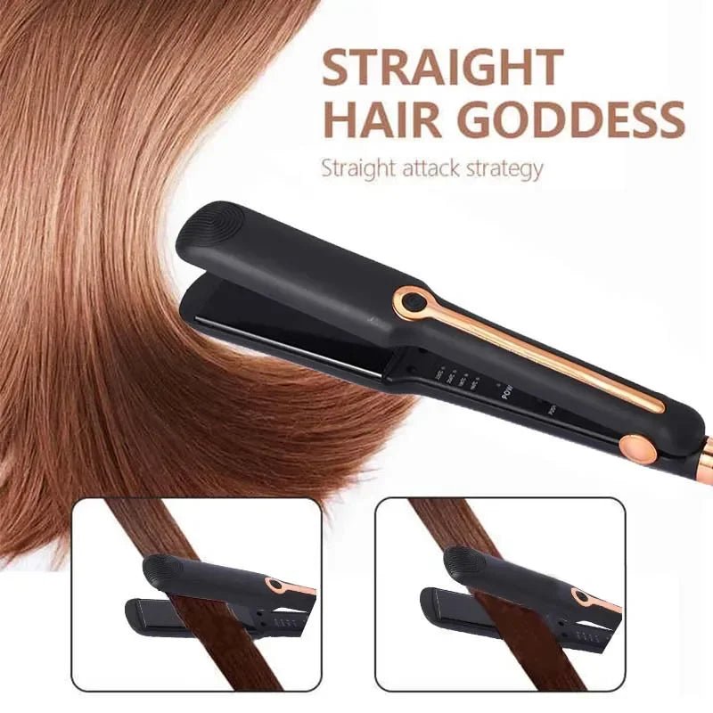 Tinsol 2 - in - 1 Hair Straightener Curling Iron Ceramic Plate Negative Ion Wide Plate Temperature Adjustable Hair Straightener - Teknovara Innovation HubTinsol 2 - in - 1 Hair Straightener Curling Iron Ceramic Plate Negative Ion Wide Plate Temperature Adjustable Hair Straightener
