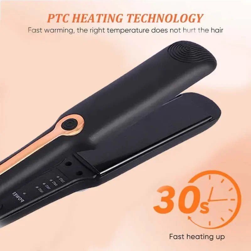 Tinsol 2 - in - 1 Hair Straightener Curling Iron Ceramic Plate Negative Ion Wide Plate Temperature Adjustable Hair Straightener - Teknovara Innovation HubTinsol 2 - in - 1 Hair Straightener Curling Iron Ceramic Plate Negative Ion Wide Plate Temperature Adjustable Hair Straightener